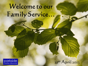 April 2013 Family Service